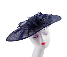 Large Flower Feather Hair Hat Fascinator Headband Party Wedding Occasions Race