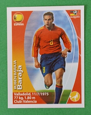 2006 Navarrete Germany World Cup FIFA Action #464 RUBEN BARAJA Spain Sticker