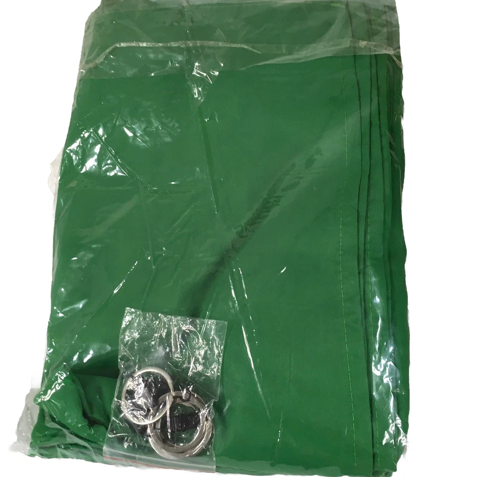 "Telón de fondo y anillos de muselina verde video fotográfico estudio limusina 72"" X 112""" Foto 4 de 4