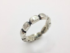 Modern 4.5mm Minimalist Band Ring Size 8 Sterling Silver 925 Simple FMGE