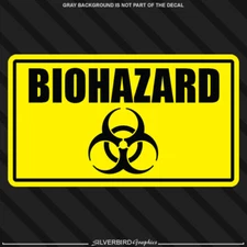 Biohazard Sticker Toxic Chemical Vinyl Decal Car Window Safety Caution Warning