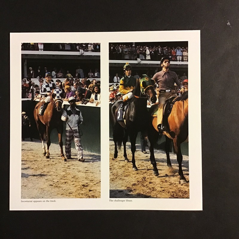 SECRETARIAT SHAM Photo Horse Racing 1973 Kentucky Derby