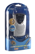 Coby Portable AM FM TV Weather Band Radio CX-17 Antenna Speaker Earphones 06 New