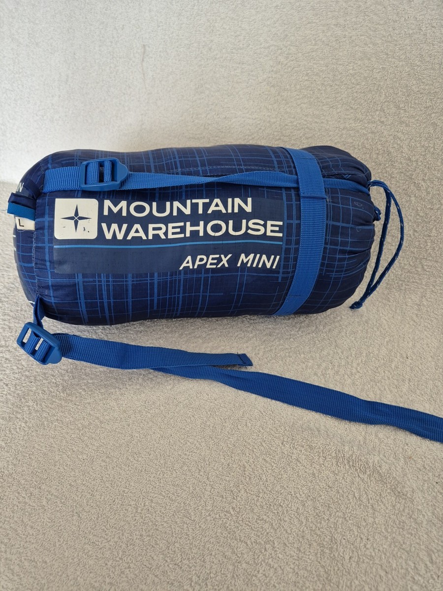 Mountain Warehouse Sleeping Bag Apex Mini Blue 160cm UK