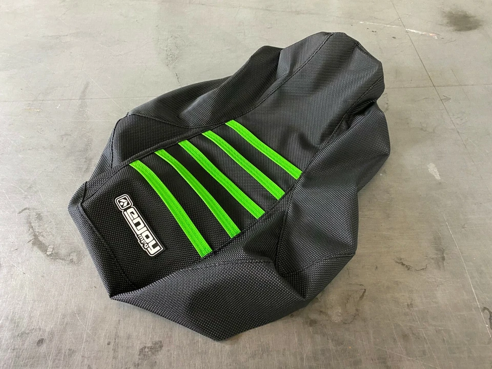 2003 - 2006 川崎 KFX 80 座套全黑/绿色 RIBS Enjoy Mfg #213 — 第 4/4 张图片