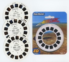 Meteor Crater Arizona View-Master 3 Factory TEST Reels + Copies of Covers