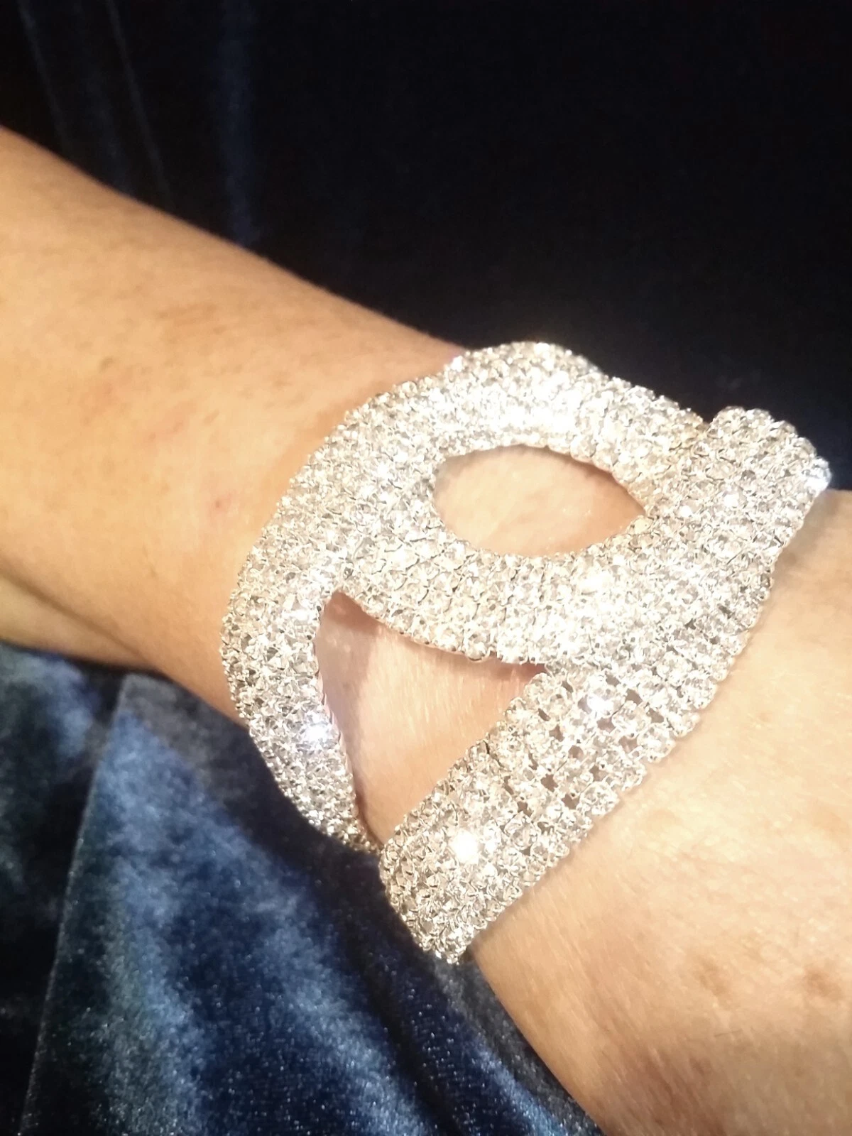 Bracciale Donna Tennis Argento Gioielli SWAROVSKI ORIGINALI Cristalli Diamanti