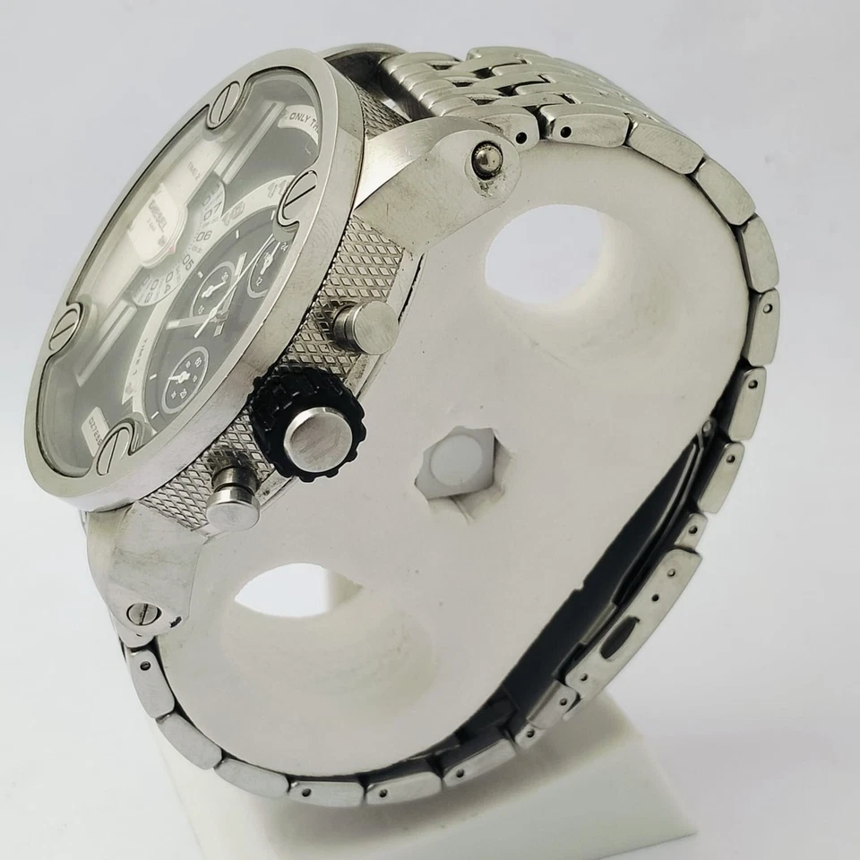 Diesel LITTLE DADDY DZ6256 Reloj Cronógrafo Cuarzo Doble Zona Horaria Para Hombre De Colección Foto 4 de 4