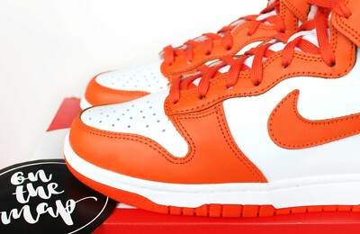 Nike Dunk High Syracuse Orange Blaze White UK 3 4 5 6 7 8 9 Nike Dunk High Syracuse Orange Blaze White UK 3 4 5 6 7 8 9