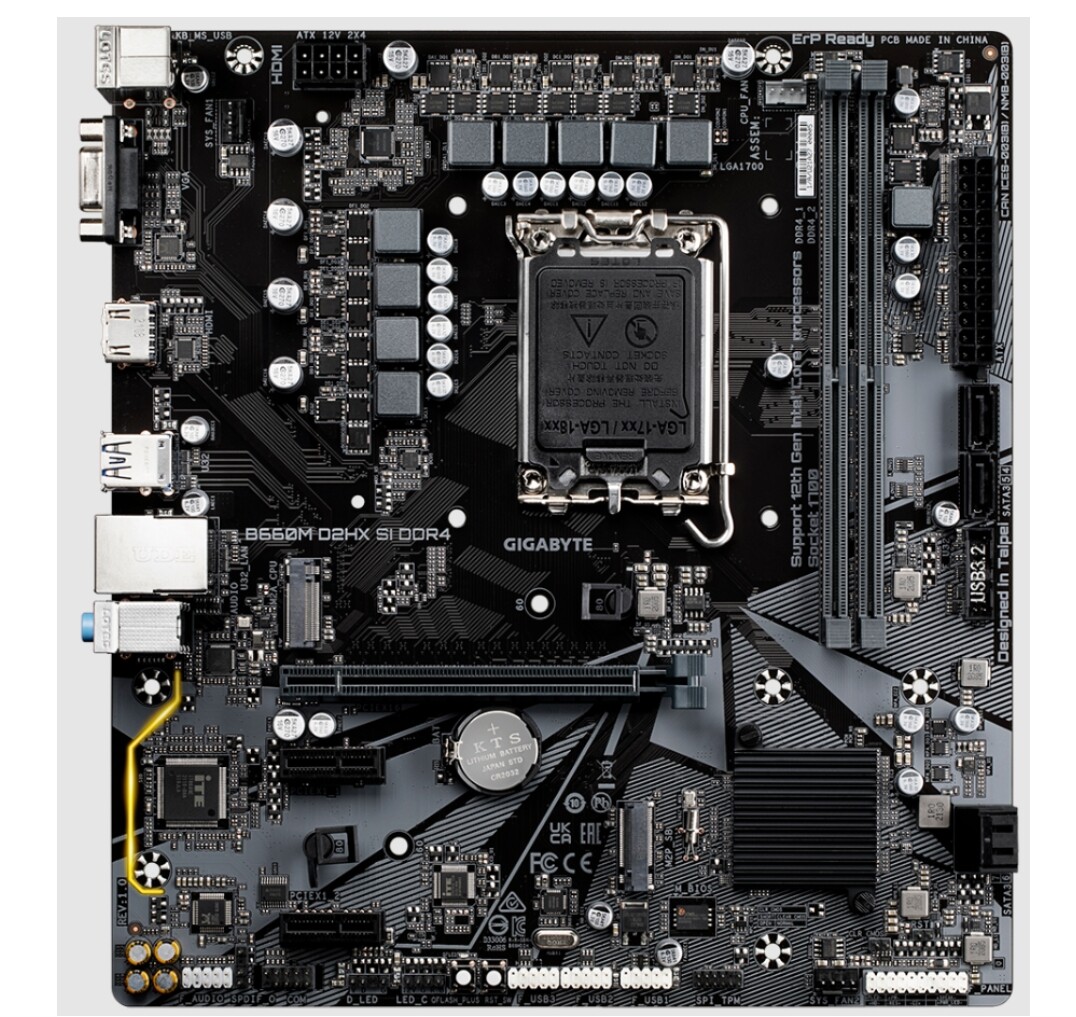 For Gigabyte B660M D2HX SI DDR4 Motherboard LGA1700 Micro ATX