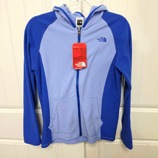 The North Face Girls Youth XL 18 Glacier Full Zip Fleece Hoodie Dynasty Blue NWT