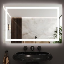 24  x 36  LED Bathroom Mirror,LED Wall Mirror,Front and Backlit Anti-