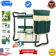 Ergonomic Foldable Garden Kneeler and Seat - Perfect for Comfortable Gardening