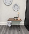 Rectangular Console Table Wood Top Green Base Hairpin Metal Legs 27.5”x25”x18.5” — photo 2