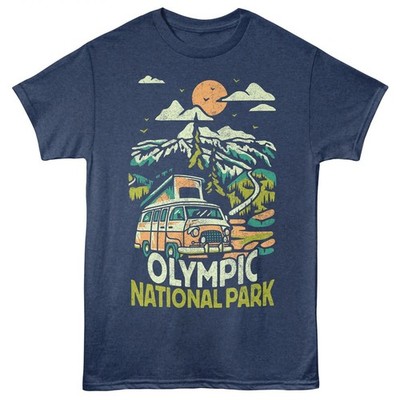 OLYMPIC NATIONAL PARK T-Shirt ROAD TRIP New Official Navy Heather