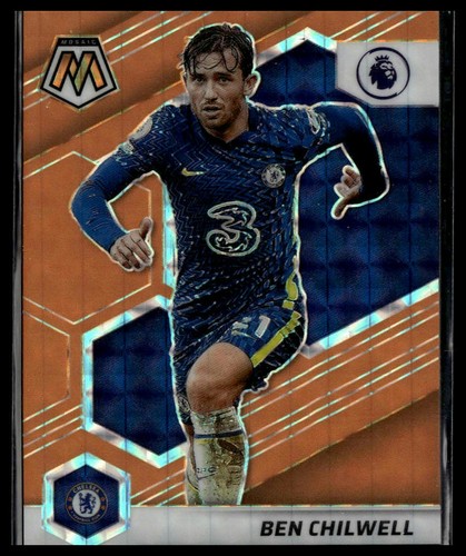 Ben Chilwell [Orange Fluorescent] #1 2021 Panini Mosaic Premier League card