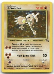 Hitmonlee 7/62 Fossil Holo Rare