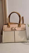 Bessie Women Duo Colour Vegan Leather Shoulder Removable Adjustable Strap NWT