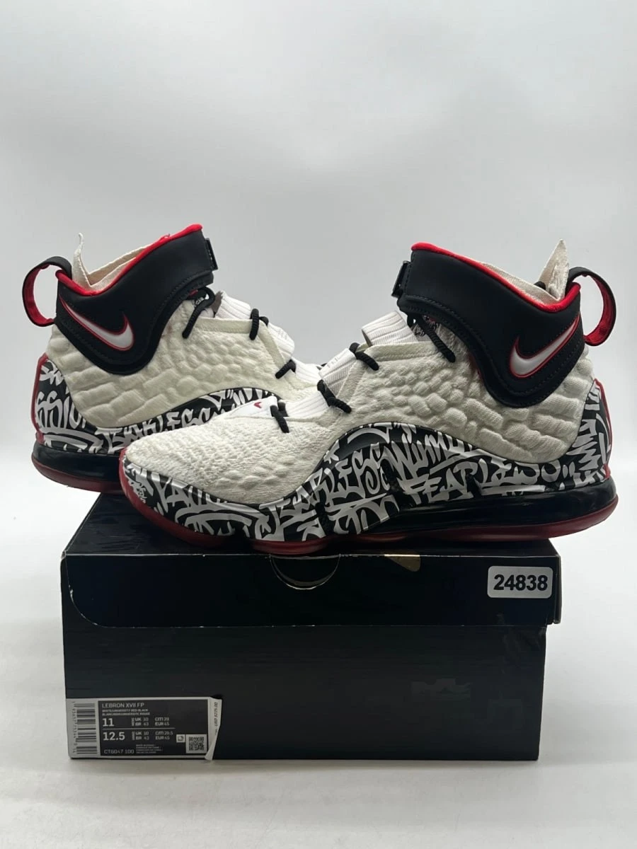 Nike LeBron 17 LeBron 4 Red Graffiti for Sale | Authenticity