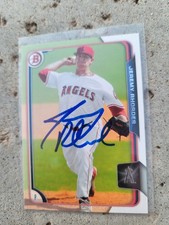 Jeremy Rhoades Signed 2015 Bowman Baseball Card #BP15 Angels