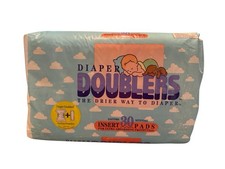 Vintage Diaper Doublers 30 Insert Pads for Disposable Diapers 1995 USA Made Open