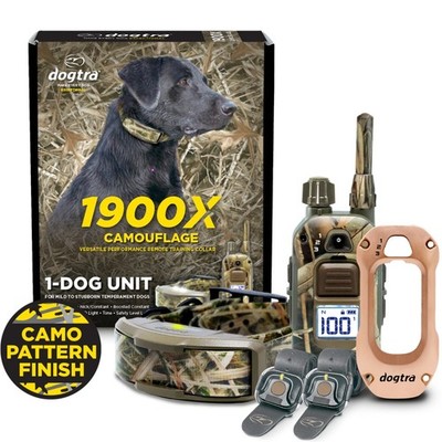 Dogtra 1900X Camo + 2 Handsfree  + X-Shield- Champagne Gold - ¾ Mile Range