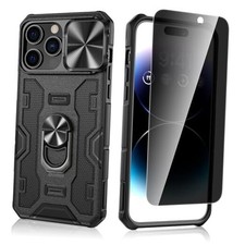 for iPhone 14 Pro Max Privacy Case with Anti-Peep Screen Privacy-Black