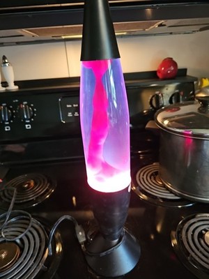 Vintage Ashford Motion Lava Lamp Retro Blue/Black/Red 18''  With Box TESTED.