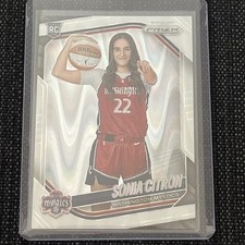 2025 Panini Prizm WNBA- White Seismic Prizm #148 Sonia Citron RC- Mystics