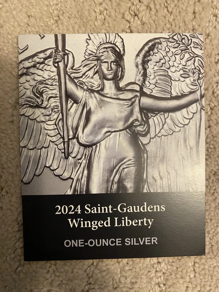 2024 1 OZ 999 Plata Fina SAINT GAUDENS ALTO RELIEVE Medalla NGC SP70 NPF Comm. Foto 3 de 4