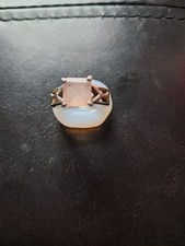 Rose Quartz Sterling Sliver Ring Size 7