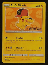 2017 Pokémon Black Star Ash's Pikachu Promo #SM110 EX-NM on eBay