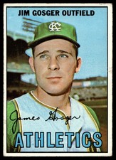 1967 Topps Jim Gosger #17 Kansas City Athletics