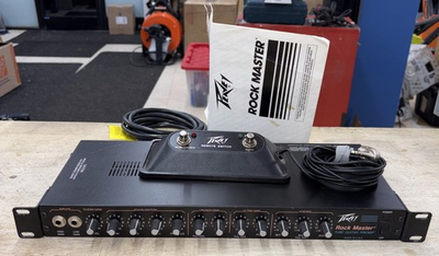 #ad Peavey Rock Master VINTAGE All Tube 3 Ch Guitar PreampRemote Switch Rack Mount $620.00
