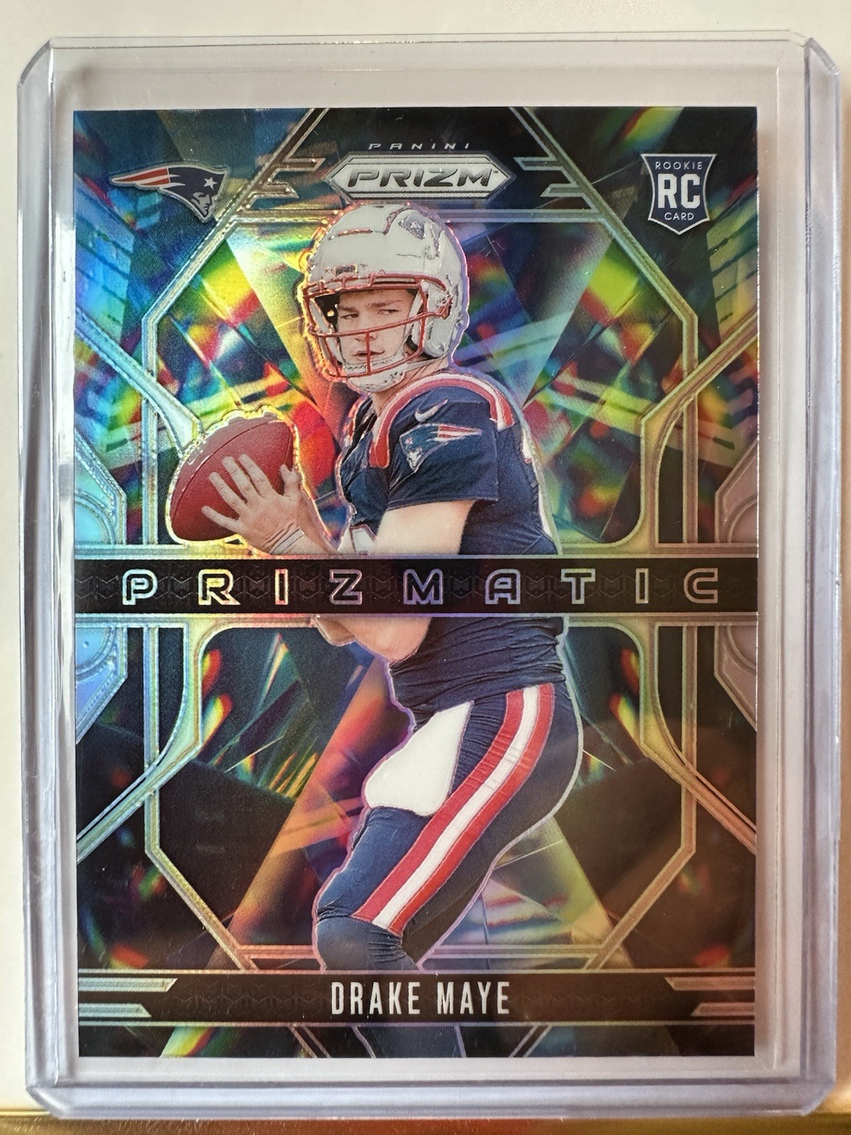 2024 Panini Prizm Prizmatic Drake Maye #2 Silver Prizm (RC) New England Patriots