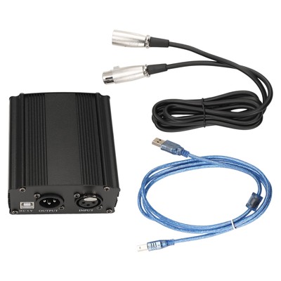 1-Kanal 48V Phantomspeisung mit XLR 3 Pin Mikrofonkabel für Kondensatormikr5031