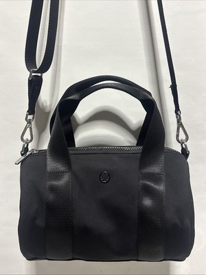 Lululemon Knit Nylon Mini Barrel Bag Purse Black w Long Adjustable Strap | eBay Lululemon Knit Nylon Mini Barrel Bag Purse Black w Long Adjustable Strap | eBay