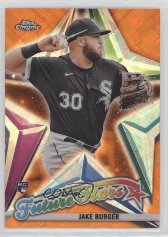 2022 Topps Chrome Logofractor Edition Orange Refractor 14/25 Jake Burger 08jk