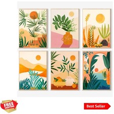 6 Packs Paint by Number Kits for Adults Beginners,Easy Acrylic Boho Paint by ...