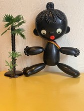 A rare vintage black doll USSR, featuring palm trees Africa Theme