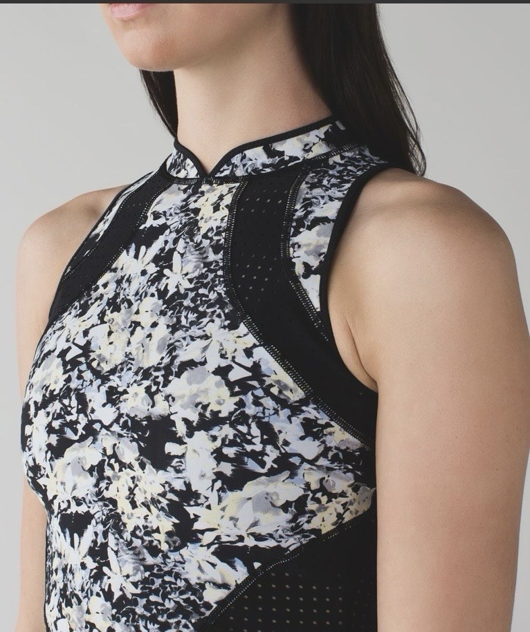 Lululemon Water: Salty Swim Sleeveless Rashie Floral Reversible Print Women’s 6