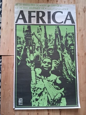 AFRICA / OSPAAAL poster Victor Manuel Navarrete 1977 Revolution National Liberat - Photo 1/2