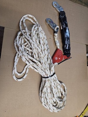 ABSTURZSICHERUNG MAS  mitlaufendes Auffanggerät S12 -H    SEIL 20 M  THW