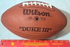 Vintage Used Wilson DUKE III Football, Holds Air, Very Nice Condition.  — photo 1