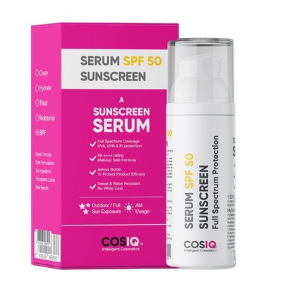 Cos-IQ Sonnenschutzserum SPF 50 Fürs Gesicht, 30 ml