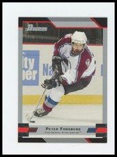 2003-04 Bowman Draft Picks and Prospects #21 Peter Forsberg Hockey Card JPC