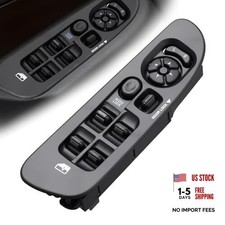 Driver Side Power Master Window Switch with Black Panel Bezel Fit 56049805AB