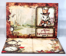 Wonderland Alice Fairy Tale Mad Hatter 6" x 8.5" Paper 20 Single Sided Sheets