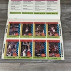 Michael Jordan / Jackie Joyner-Kersee 1990 McDonald's Complete Uncut Sheet Cards