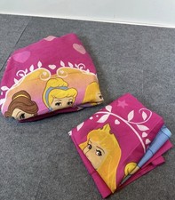 Disney princess Vintage Flat Sheet and pillow case Cinderella Belle Aurora